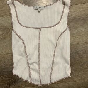 White and Brown Tank